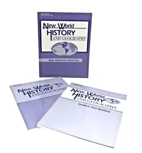 A Beka New World History Geography Maps Review Sheets Test Quiz Teacher Key Gr 6 - Imagen 1 de 14