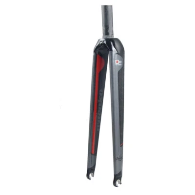 Carbon Fiber Road Bike Fork 700C Rigid Straight Bicycle Fornt Forks C Brake QR - Image 1 of 4