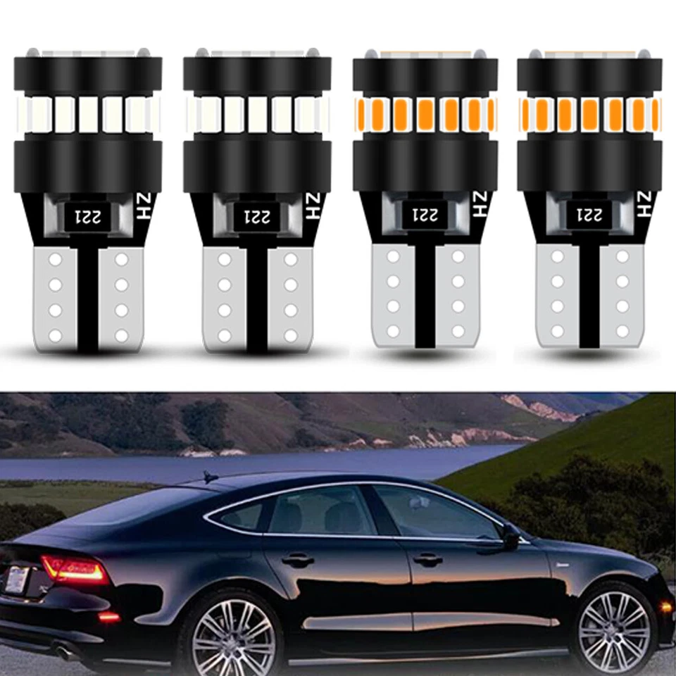 4x Bombillas de luces de señalización laterales delanteras y traseras para Audi A7 S7 RS7 Quattro 2012-2018 Foto 1 de 4