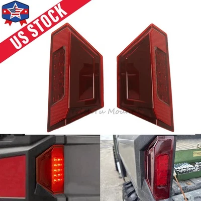 2PCS Rear Red LED Tail Lights For Polaris General XP 1000 Deluxe EPS 2017-2025 Foto 1 de 4