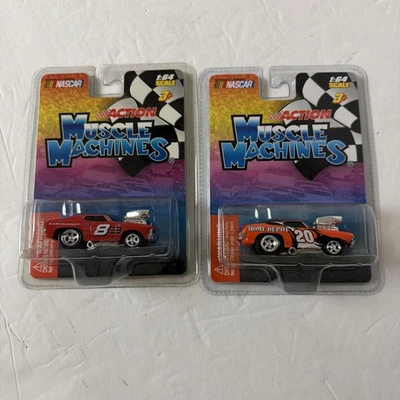 Action Muscle Machines 1:64 NASCAR Tony Stewart #20 & Dale Earnhardt Jr #8 - Image 1 of 4