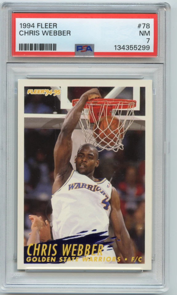 💥1994-95 Fleer -Chris Webber- #78 Golden State Warriors PSA 7💥 Foto 1 de 1
