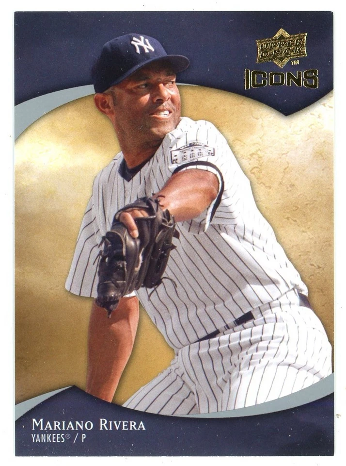 2009 UPPER DECK ICONS #75 UD MARIANO RIVERA YANKEES BASE NM FRONT BACK & PICS - Image 1 of 2