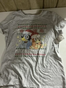 Holiday Bluey Christmas T Shirt | Size XL/14 - Picture 1 of 3