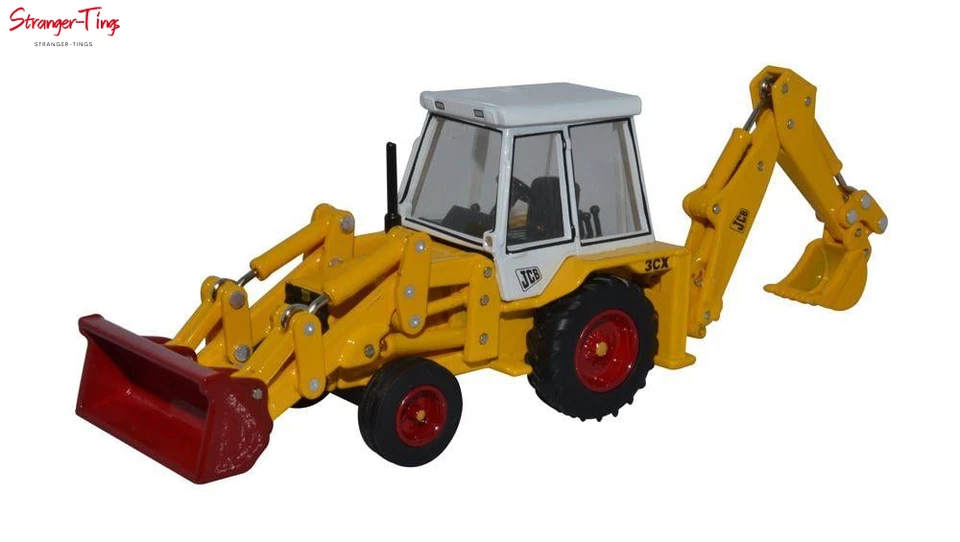 Retroexcavadora Oxford Diecast JCB 3CX años 80 1:76 Foto 1 de 1