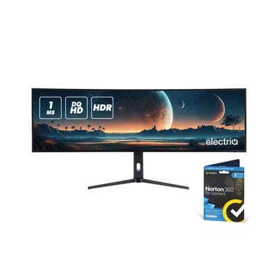 electriQ 49" IPS 5K DQHD 144Hz 1ms Super UltraWide Curved Gam eiq-495KCSUW144IPS - Image 1 of 4