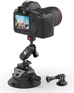Camera Suction Cup Mount for Gopro - ULANZI SC-02 4.5in Pump-actived Vacuum - Picture 1 of 38