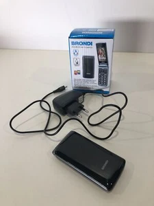 BRONDI Amico Sincero Handy GSM 8GB, 2.4" QVGA, 1.3MP Kamera, Schwarz - Zdjęcie 1 z 2