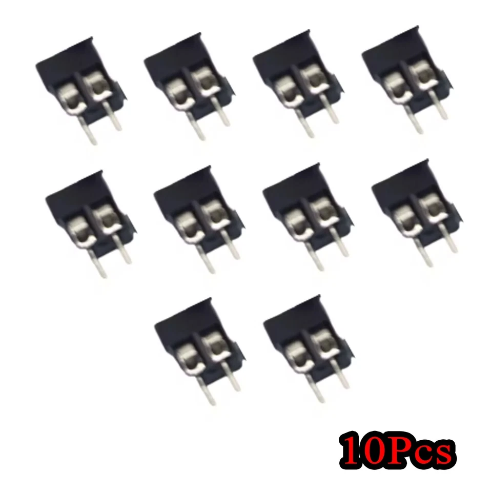 10 Pcs Black 3.5mm PCB Screw Terminal Block Connector for 24-18 AWG Cable - Image 1 of 1
