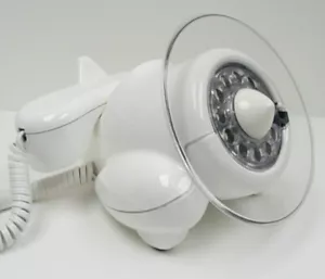 Teléfono plano blanco Alexander Graham - restauración completa - Imagen 1 de 1
