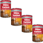300ml Clear Gloss Varnish Tin Paint for Surfaces like Wood, Metal Concrete 2891