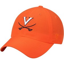 Virginia Cavaliers Top of the World Primary Logo Staple Adjustable Hat - Orange