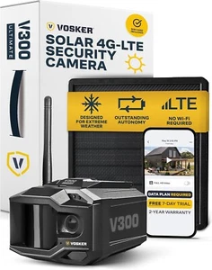 Vosker V300 Ultimate 4G-LTE Autonomous Outdoor Security Camera | High-Capacity - Bild 1 von 6