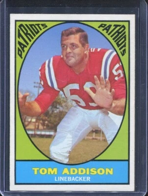 1967   Topps    Football    # 5   Tom Addison   (NM)   Near Mint - Image 1 of 2