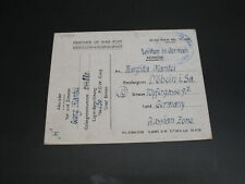 UK 1946 POW postcard to germany *27581