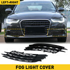 For 2012-2015 Audi A6 C7 Sedan Style Honeycomb Mesh Fog Light Grill Grille Cover