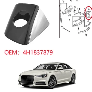 For Audi A6 A7 A8 RS6 RS7 Chrome front left door handle key hole cover 4H1837879 - Picture 1 of 6