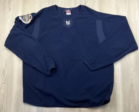 Men's Majestic Authentic 2003 World Series Champions New York Yankees Pullover Cover