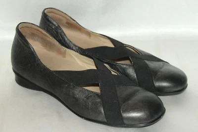 ZIERA Met Pewter Leather Orthotic Comfort Skimmers Flats Shoes Sz 10 EU41 - Image 1 of 4