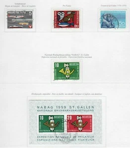 S22557) Switzerland 1959/63 VF Used - Collection Of Used Sets (12 Scans) - Afbeelding 1 van 12