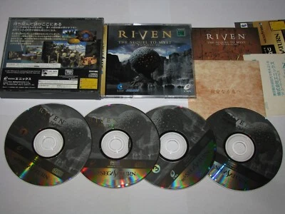 Riven: The Sequel to Myst (Japanese) Sega Saturn Japan import +obi reg US Seller - Image 1 of 4