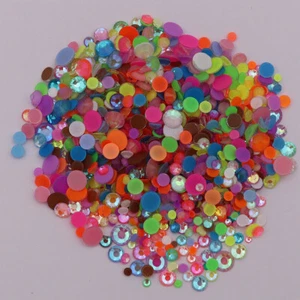 Noctilucent Rhinestones Candy Colors Fluorescent Neon Non Hot Fix Glass Crystals - Picture 1 of 55