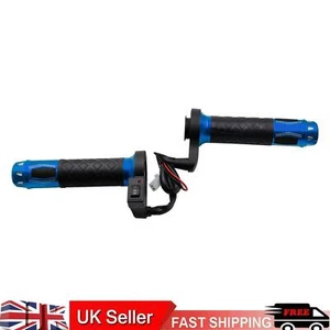 12V Heated Grips Handlebar Warm Heater 22Mm Universal Alu Blue For Motorcycle T9 - Picture 1 of 12