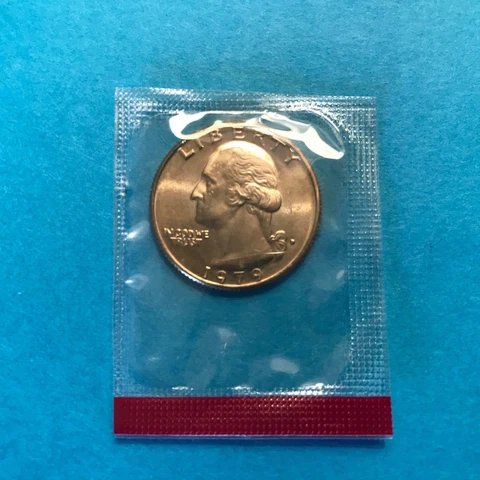 1979 D Washington Quarter Denver  Unc Mint Cello  FREE SHIP Cover
