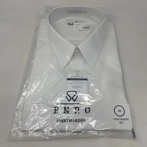 NEW Mens Enro American Oxford Short Sleeve Button Front Shirt Size 20 BIG - Picture 1 of 6