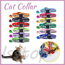 Reflective Breakaway Cat Safety Collar with Bell for Cat Kitten Nylon Adjustable