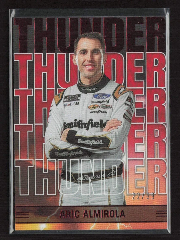 2023 Panini Chronicles #7 Aric Almirola Thunder Red /99 - Image 1 of 2