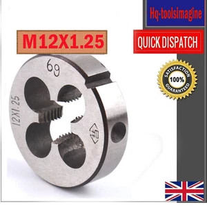 UK M12x1.25mm Metric Thread Cutting Die - Right Hand Round Threading Dies - Picture 1 of 10