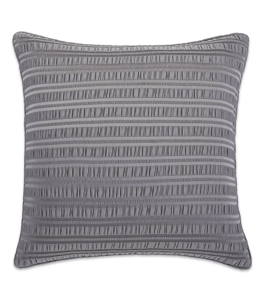 Candice Olson IMPULSE Reversible Euro Sham Pillow Case Gray Ivory