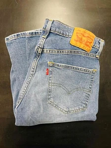 Jeans blu denim da uomo vecchi usati Levis 511 slim fit vecchio stock 33 x 34 ottimi! - Foto 1 di 5