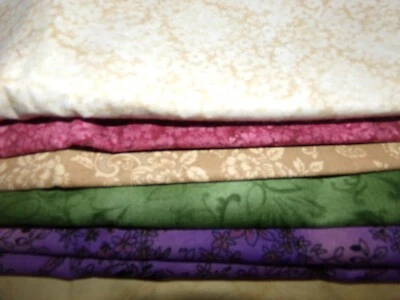 FLORES Tonal Floral PRIMAVERA Algodón Edredón TELA U-Elige LEER INFORMACIÓN 1/2 yarda BTHY Foto 1 de 2