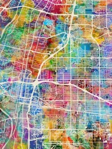 Póster - Mapa de AlbuquerqueStreet por Michael Tompsett, - Imagen 1 de 25