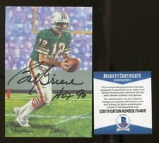 Bob Griese Signed Goal Line Art GLAC Autographed w/HOF Dolphins BAS F04616