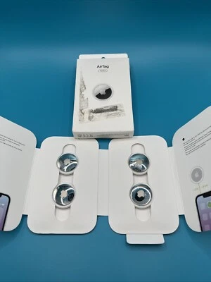 Genuine Original Apple AirTag A2187 White Air Tag (4 Pack) - Image 1 of 4