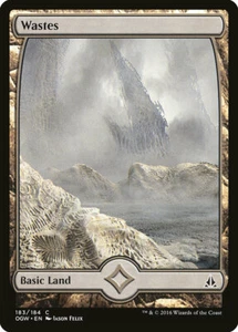 *FULL ART* Wastes (183)  - Oath of the Gatewatch - Magic: The Gathering MTG LAND - Picture 1 of 1