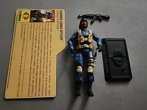 HASBRO GI JOE 25th SCARRED COBRA OFFICER 100% COMPLETE FIGURE FILE CARD - Picture 1 of 3
