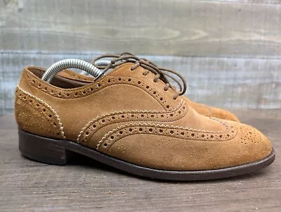 Barker England Brown Suede Oxfords Wingtip 7 UK / Womens 9 / Mens 8 - Image 1 of 4