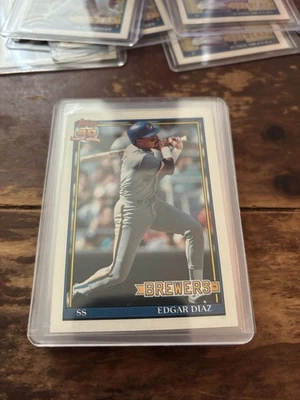 1991 Topps - Edgar Diaz #164 - Image 1 of 2