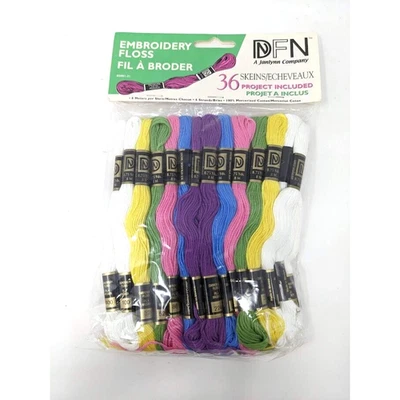 Embroidery Floss 36 Skeins Janlynn DFN Spring Colors Made in Mexico - Image 1 of 4