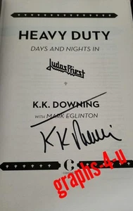 KK Downing Signed Judas Priest Autograph COA - Picture 1 of 2