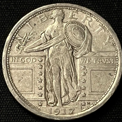 1917 US Quarter Type I XF - Image 1 of 4