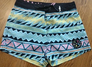 Maui And Sons Boys Retro 90's Style Swim Trunks Board Shorts Size 10-12 EUC  - Picture 1 of 7