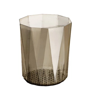  Stylish Trash Can for Bedroom Transparent Waste Bin Small Garbage Desktop - Image 1 of 4