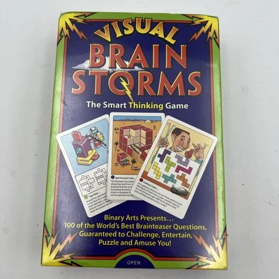 ThinkFun Visual Brainstorms The Smart Thinking Games 100 Challenges, Age 10+ - Image 1 of 4