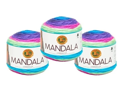 3 Skeins Lion Brand Mandala Yarn 525-220L Troll - Image 1 of 3