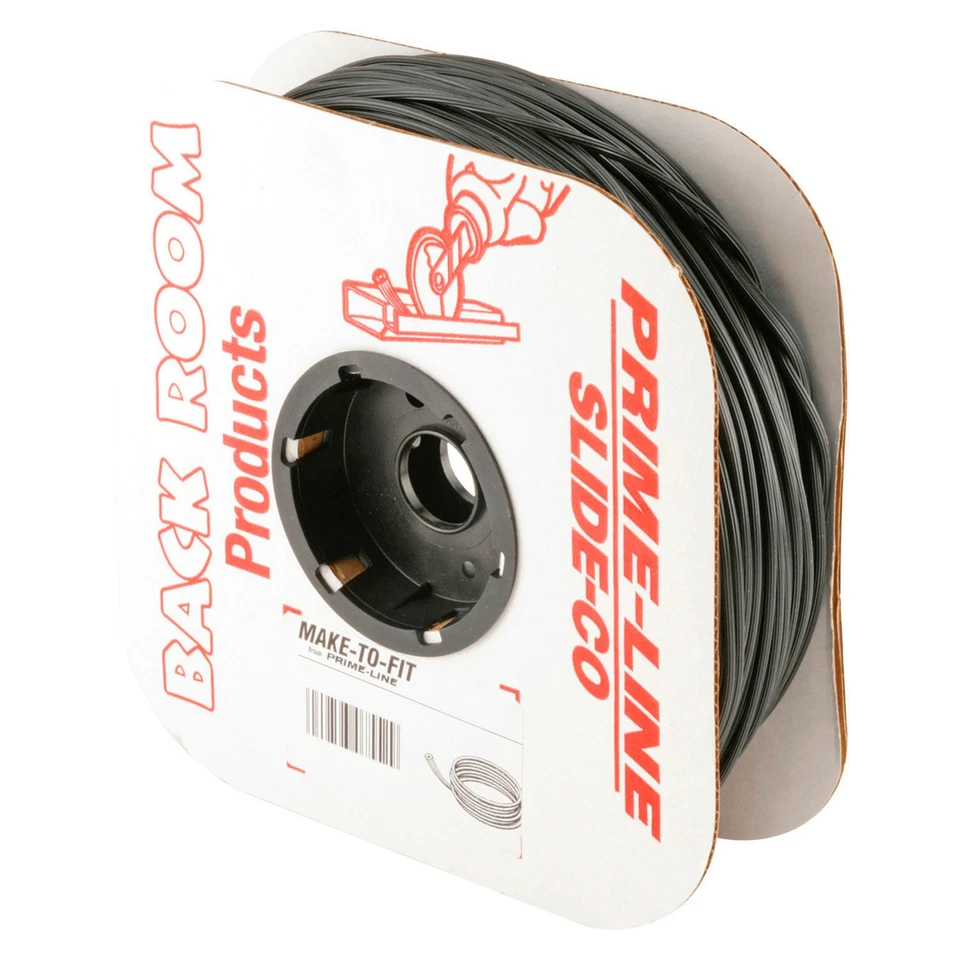 Rolo preto Prime Line P 7567 retentor de tela spline .155 5/32" diâmetro 250' - Imagem 1 de 1